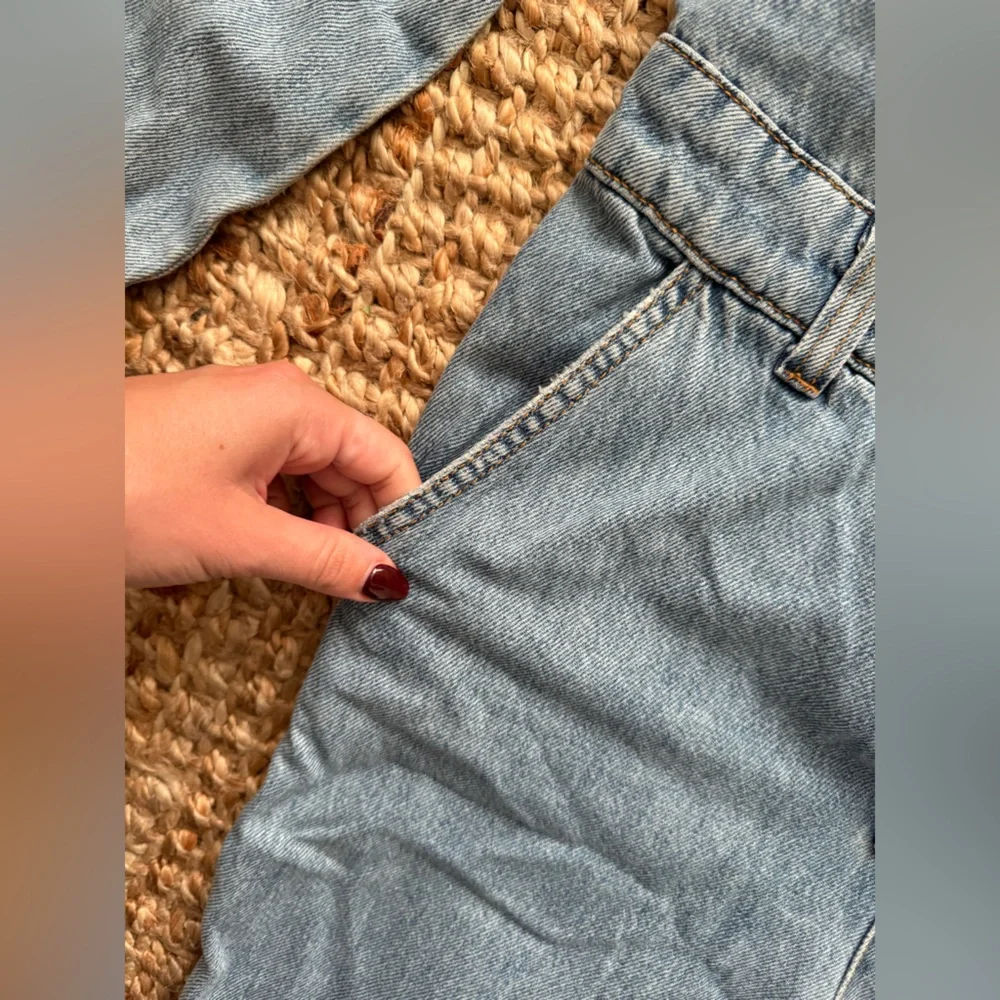 Topshop Sky Blue Denim Jumpsuit